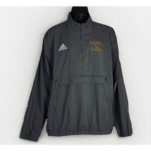 Ottawa Braves KS Adidas Half Zip Medium Gray Pullover Anorak Windbreaker Jacket
